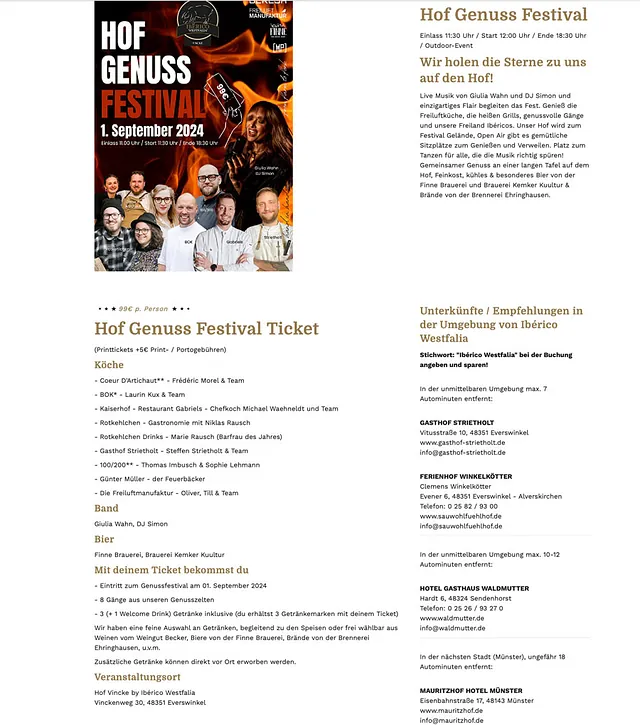 HOF GENUSS FESTIVAL